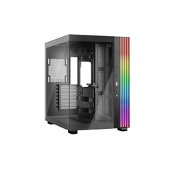 BEQUIET PC CHASSIS LIGHT BASE 600 DX BLACK BGW65, MIDI TOWER ATX, ARGB LIGHTING, W/O PSU, W/O FAN, 3YW.
