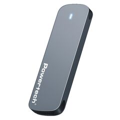 POWERTECH ΘΉΚΗ ΓΙΑ M.2 SATA/NVME SSD PT-1375, 10GBPS, ΓΚΡΙ