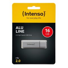 INTENSO USB 2.0 STICK 16GB ALU LINE SILVER (3521472) (NSO3521472)
