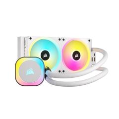 CORSAIR ICUE LINK H100I RGB WHITE AIO 240MM RADIATOR LIQUID CPU COOLER (CW-9061005-WW) (CORCW-9061005-WW)