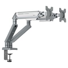 ANDA SEAT MONITOR ARM / STAND A6D-2S  SILVER WHITE DUAL, WEIGHT CAPACITY (PER SCREEN): 2-9KG