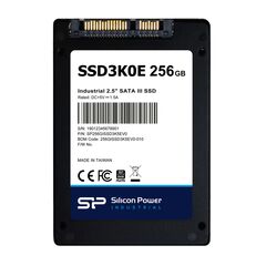 SILICON POWER INDUSTRIAL 2.5" SATA III SSD SSD3K0E, 256GB, 540/520MBPS, 3D TLC, -20~75 °C