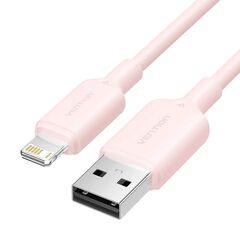 VENTION USB 2.0 A MALE TO LIGHTNING MALE 2.4A CABLE 1M PINK PVC TYPE (LAMPF) (VENLAMPF)