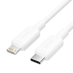 VENTION TYPE-C MALE TO LIGHTNING MALE 3A CABLE 2M WHITE PVC TYPE (LAKWH) (VENLAKWH)