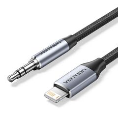 VENTION COTTON BRAIDED LIGHTNING MALE TO 3.5MM MALE CABLE ALUMINUM ALLOY TYPE (BMCHF) (VENBMCHF)