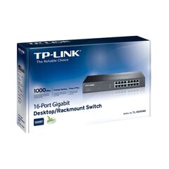 TP-LINK 16-PORT GIGABIT DESKTOP/RACKMOUNT SWITCH (TL-SG1016D)