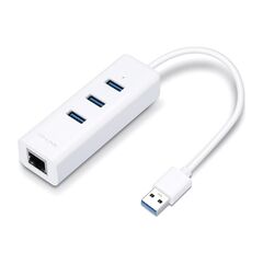 TP-LINK USB 3.0 3-PORT HUB GIGABIT ETHERNET ADAPTER 2 IN 1 USB ADAPTER (UE330)