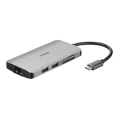 D-LINK 8-IN-1 USB-C HUB WITH HDMI/ETHERNET/CARD READER/POWER DELIVERY (DUB-M810)