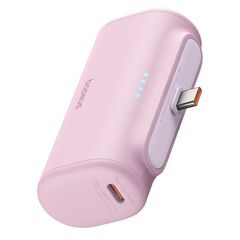 BASEUS POWERBANK COMPACT USB-C 5000MAH, 20W PINK (P10068306413-00) (BASP10068306413-00)