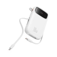 BASEUS POWERBANK QPOW 2 20000MAH 30W 2XUSB-C WHITE (P10055009213-00) (BASP10055009213-00)