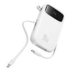 BASEUS QPOW 2 10000MAH 30W POWERBANK WHITE (P10055008213-00) (BASP10055008213-00)
