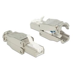 POWERTECH ΒΎΣΜΑ ΔΙΚΤΎΟΥ RJ45 CAB-N351, CAT 6A STP, TOOL-FREE, ΜΕΤΑΛΛΙΚΌ