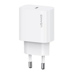 USAMS ΦΟΡΤΙΣΤΉΣ ΤΟΊΧΟΥ CC226, USB-C, 20W, ΛΕΥΚΌΣ