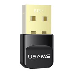 USAMS USB ΑΝΤΆΠΤΟΡΑΣ BLUETOOTH 5.1 ZB321, ΜΑΎΡΟΣ