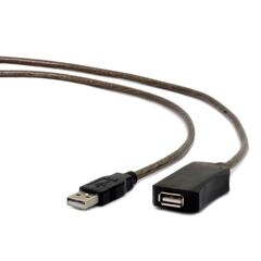 GEMBIRD UAE-01-5M CABLE ( USB 2.0 M - USB 2.0 F; 5M; BLACK) (UAE-01-5M) (GEMUAE-01-5M)