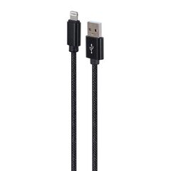 GEMBIRD USB CABLE - TO 8 PIN TEXTILE BRAIDED PLUGS IN METAL SHEATH 1.8M BLACK (CCDB-MUSB2B-AMLM-6) (GEMCCDB-MUSB2B-AMLM-6)