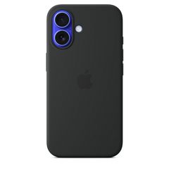IPHONE 16 SILICONE CASE MAGSAFE - BLACK