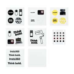 INSTA360 BUTTON STICKER SET - TACTILE BUTTON STICKERS, LOCATE EASIER THE BUTTONS