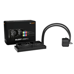 BEQUIET CPU HYDRO COOLER SILENT LOOP 3 240MM BW024, INTEL SOCKET LGA 1851/1700/1200/2066/1150/1151/1155, AMD AM5/AM4, 2X120MM FAN SILENT WINGS 4 PWM, BLACK, 3YW.