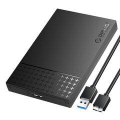 ORICO ΘΉΚΗ ΓΙΑ 2.5" SATA HDD/SSD 2526U3-V1, 5GBPS, ΜΑΎΡΗ