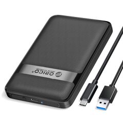 ORICO ΘΉΚΗ ΓΙΑ 2.5" SATA HDD/SSD 2577C3-V1, 6GBPS, ΜΑΎΡΗ