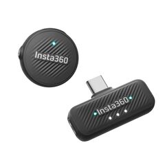 INSTA360 MIC AIR (1 TRANSMITTER, 1 RECIEVER) - 10H BATTERY, 300M WIRELESS RANGE, BUILT-IN NOISE REDU