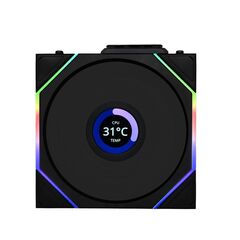 LIAN LI UNI FAN TL-LCD WIRELESS REVERSE 120 BLACK (1PC) CASE FAN
