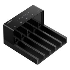 ORICO DOCKING STATION ΓΙΑ 2.5" Ή 3.5" SATA HDD/SSD 6558US3-C, 5 ΘΈΣΕΩΝ, 5GBPS, CLONE FUNCTION, ΜΑΎΡΟ