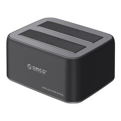 ORICO DOCKING STATION ΓΙΑ 2.5" Ή 3.5" SATA HDD/SSD 6829C3-V1, 2 ΘΈΣΕΩΝ, 5GBPS, ΜΑΎΡΟ