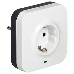 LEGRAND SURGEARREST 1 OUTLET WHITE, 2 X RJ45