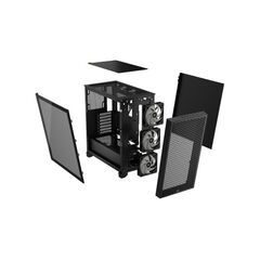 CORSAIR MID TOWER ATX CASE 3000D RGB AIRFLOW WINDOWED TEMPERED GLASS - BLACK - CC-9011255-WW