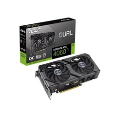 ASUS DUAL -RTX4060TI-O8G-EVO NVIDIA GEFORCE RTX 4060 TI 8 GB GDDR6 (90YV0J49-M0NA00) (ASU90YV0J49-M0NA00)