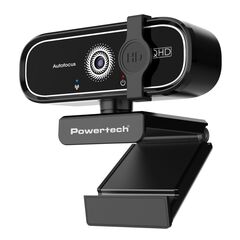 POWERTECH WEB CAMERA PT-1427, 5MP, 2K QHD, ΑΥΤΌΜΑΤΗ ΕΣΤΊΑΣΗ, 1.5M, ΜΑΎΡΗ