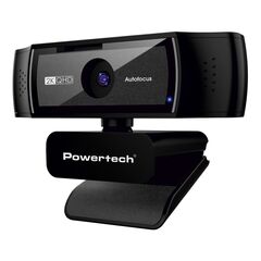 POWERTECH WEB CAMERA PT-1428, 5MP, 2K QHD, ΑΥΤΌΜΑΤΗ ΕΣΤΊΑΣΗ, 1.5M, ΜΑΎΡΗ