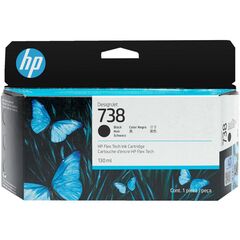 HP ΜΕΛΆΝΙ INKJET NO.738 130-ML BLACK DESIGNJET (498N4A) (HP498N4A)