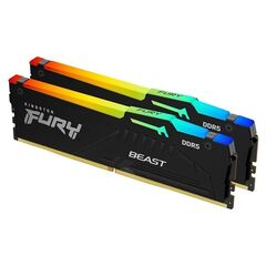 KINGSTON MEMORY KF556C40BBAK2-128 FURY BEAST BLACK RGB DDR5, 5600MT/S, 128GB,KIT OF 2