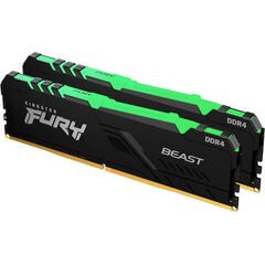KINGSTON MEMORY KF432C16BB2AK2/16FURY BEAST RGB DDR4, 3200MT/S, 16GB,KIT OF 2, RGB