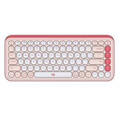 LOGITECH KEYBOARD BLUETOOTH POP ICON KEYS ROSE