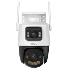 IMOU IP CAMERA CRUISER DUAL 2 PRO 8MP IPC-S7XFP-8U0WED, OUTDOOR, DUAL CAMERA 4 FIXED & 4 MOTORIZED ROTATED PTZ, H.265/H.264, 8X DIGITAL ZOOM, IR 30M, WIFI, ETHERNET, MICRO SD, MIC&SPEAKER, 2-WAY TALK, BUILT IN SIREN &SPOTLIGHT, DC12V1A, 3YW.