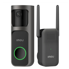 IMOU SMART HOME DOORBELL 2S KIT DB-2SP-3T0W/ DS2S, INDOOR WIRELESS DOORBELL WITH CHIME, 5000MAH BATTERY, BUILT-IN MIC & SPEAKER, 2-WAY TALK, PIR, CALL NOTIFICATIONS, MULTIPLE RINGTONES, 2.4GHZ WIFI, MICRO SD UP TO 512GB, WEATHERPROOF, 3YW.