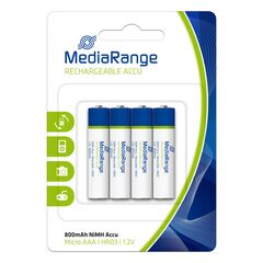 ΕΠΑΝΑΦΟΡΤΙΖΌΜΕΝΗ ΜΠΑΤΑΡΊΑ MEDIARANGE NIMH ACCUS AAA 1.2V (HR03) (4 PACK) (MRBAT120)