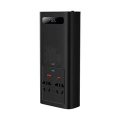 BASEUS POWER INVERTER  300W 220V CN/EU BLACK (CGNB010101) (BASCGNB010101)