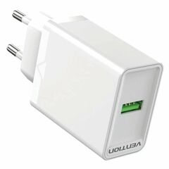 VENTION USB WALL CHARGER (18W) EU WHITE (FABW0-EU) (VENFABW0-EU)