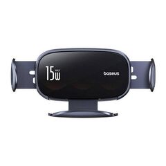BASEUS CAR HOLDER WITH INDUCTIVE CHARGER LIGHTCHASER BLACK (C40355901111-00) (BASC40355901111-00)
