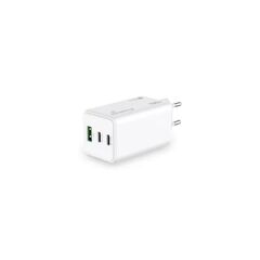 MEDIARANGE 100W GAN FAST CHARGING ADAPTER 2X USB-C AND 1X USB-A & USB-C POWER DELIVERY AND QUICK CHARGE ENABLED WHITE (MRMA123)