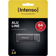 INTENSO USB 2.0 STICK 64GB ALU LINE ANTHRACITE (3521491) (NSO3521491)
