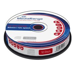 MEDIARANGE CD-RW 80' 700MB 12X CAKE BOX X 10 (MR235)