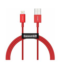 BASEUS LIGHTNING SUPERIOR SERIES CABLE, FAST CHARGING, DATA 2.4A, 1M RED (CALYS-A09) (BASCALYS-A09)