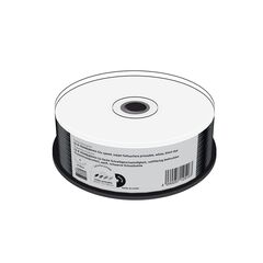 MEDIARANGE CD-R 700MB|80MIN 52X SPEED, INKJET FULLSURFACE PRINTABLE, BLACK DYE, CAKE 25 (MR241)