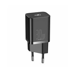 BASEUS TRAVEL CHARGER SUPER SI 1C QUICK CHARGER PD 30W EU BLACK (CCSUP-J01) (BASCCSUP-J01)
